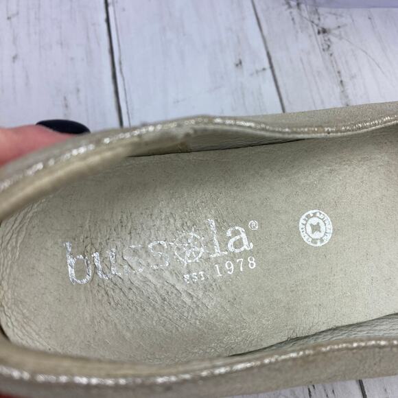 Bussola Metal Washed Vapor Cannes Canta Slip On Flats Size 7.5 EU 38 - Picture 14 of 16